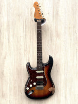 Vintage V6 Icon Distressed Left Hand Three Tone Distressed Sunburst