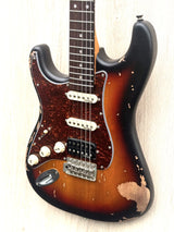 Vintage V6 Icon Distressed Left Hand Three Tone Distressed Sunburst