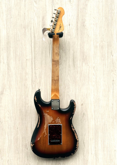 Vintage V6 Icon Distressed Left Hand Three Tone Distressed Sunburst