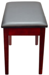 Montford Storage Piano Stool - Gloss Mahogany Finish