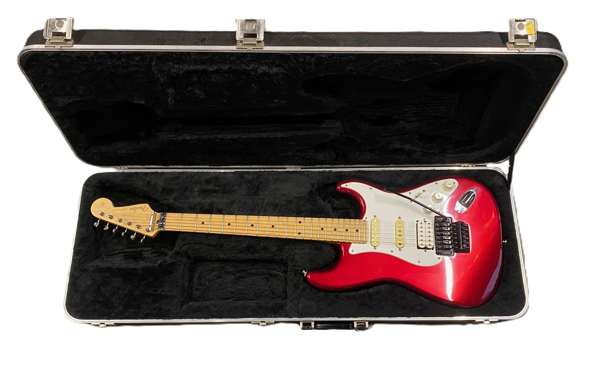 Fender Strat Made In Japan 1989 MN Candy Apple Red With Floyd Rose