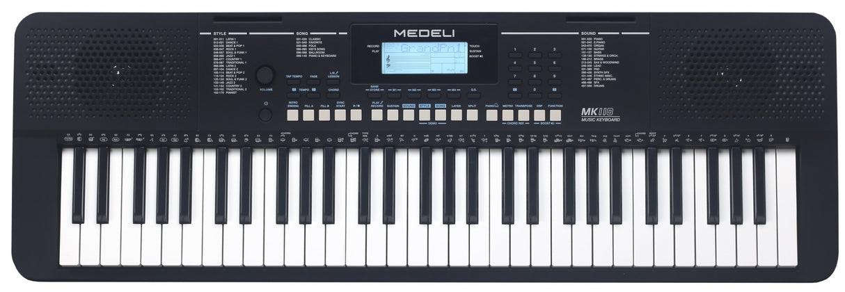 Medeli MK110BK Millenium Series Keyboard 61 Key Black