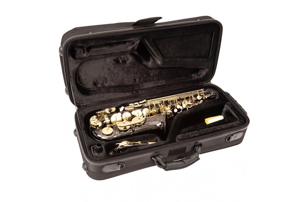 Odyssey Premiere Eb Alto Saxophone Outfit  Black Gold