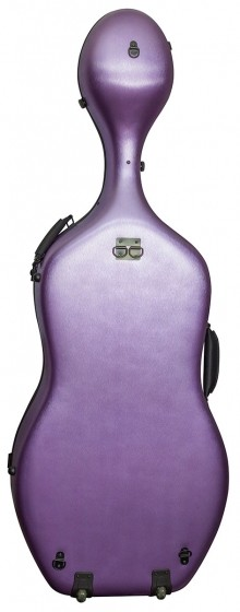 Hidersine Cello Case - Polycarbonate Brushed Purple