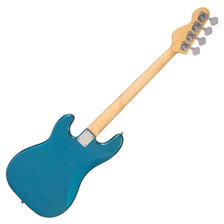 Vintage V40 Coaster Series Bass Guitar Candy Apple Blue