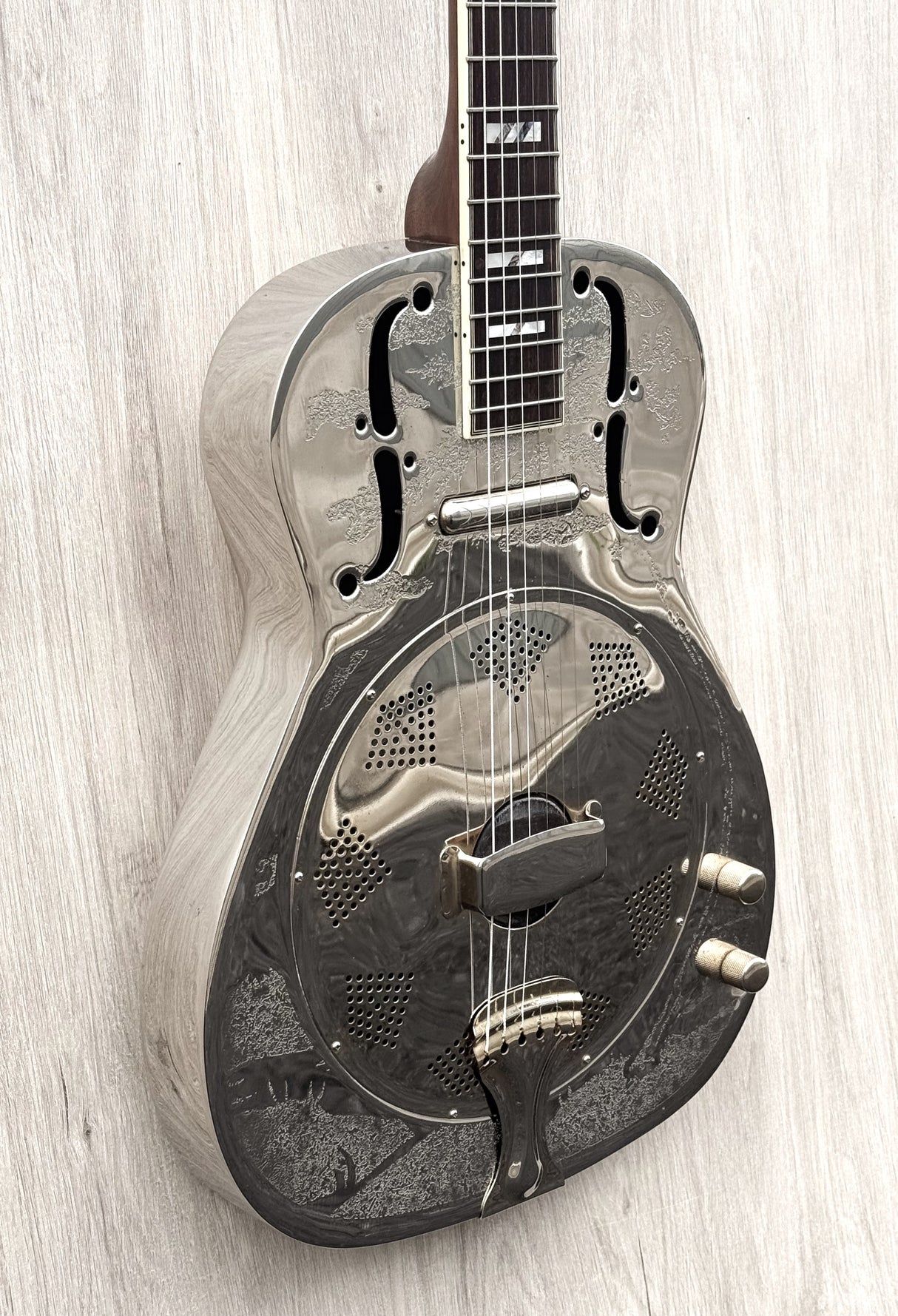 Ozark 3515BTE Thinline Metal Resonator Engraved
