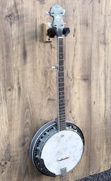Ozark 2306G 5 String Banjo Transparent Blue Finish