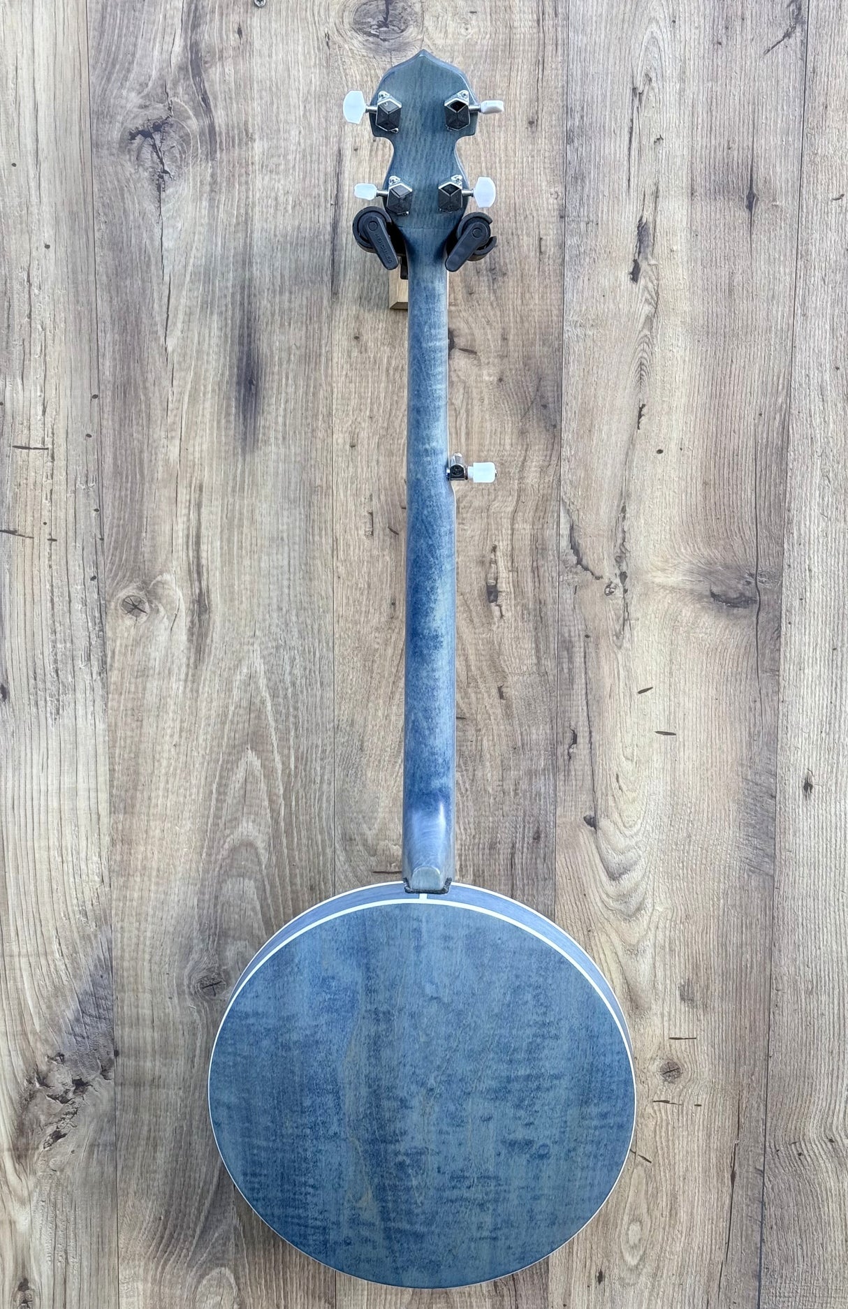 Ozark 2306G 5 String Banjo Transparent Blue Finish