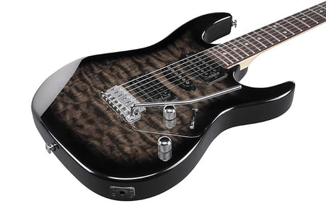 Ibanez GRX70QA GRX Series Transparent Black Sunburst