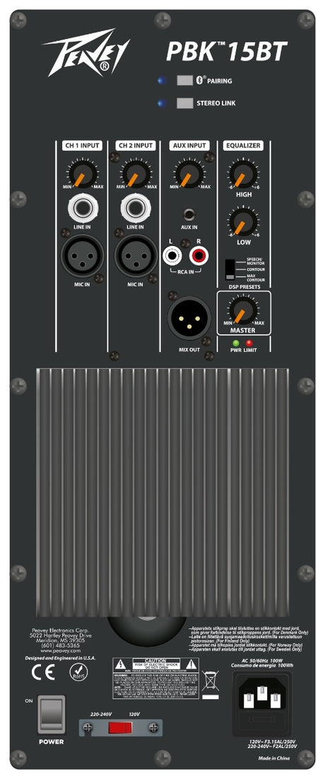 Peavey PBK 15BT Powered Loudspeaker