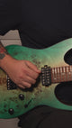Ibanez RG421PB-CHF RG Series Poplar Burl Top Caribbean Shoreline Flat
