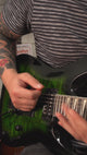 Jackson JS Series Dinky Arch Top JS32Q DKA Transparent Green Burst