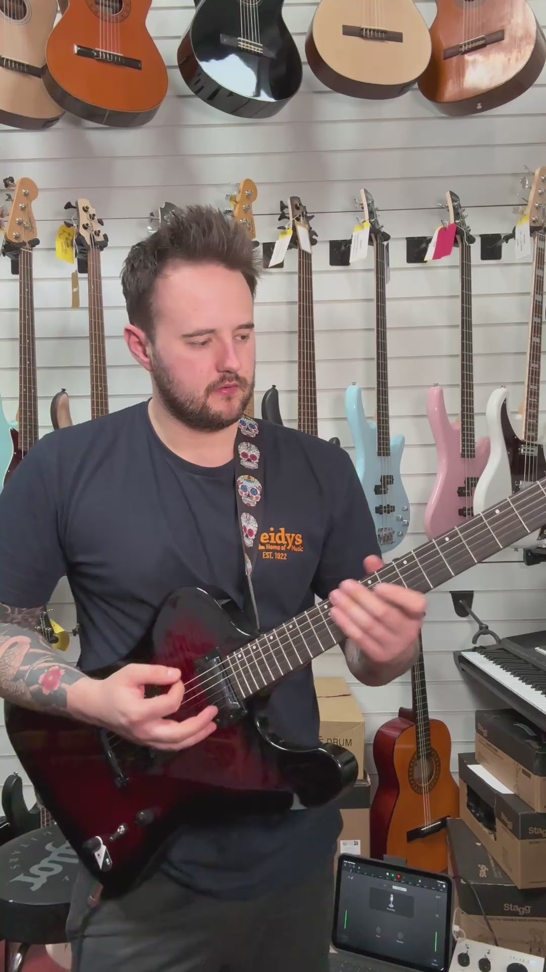 ESP LTD Pheonix-200DX Red Burst