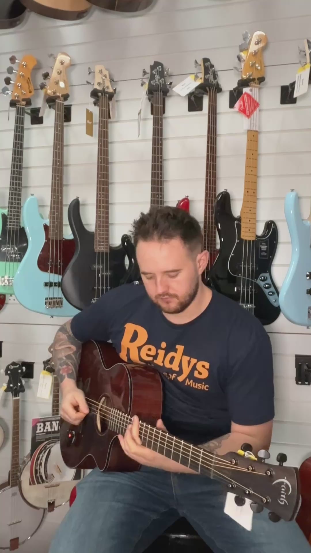 Faith Nexus Neptune Cutaway Electro-Acoustic Thru-Cognac