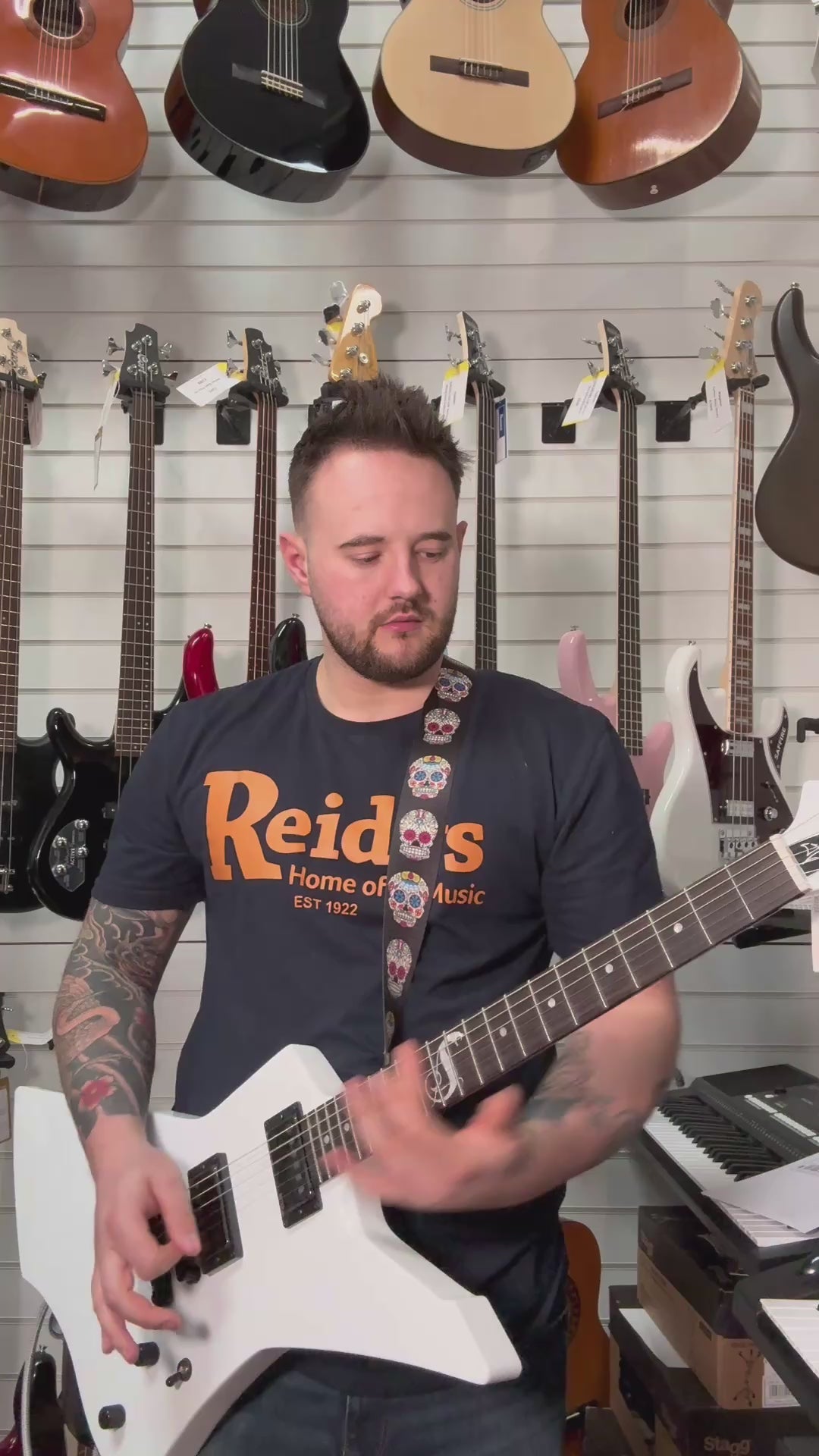 ESP LTD Snakebyte James Hetfield Signature Snow White