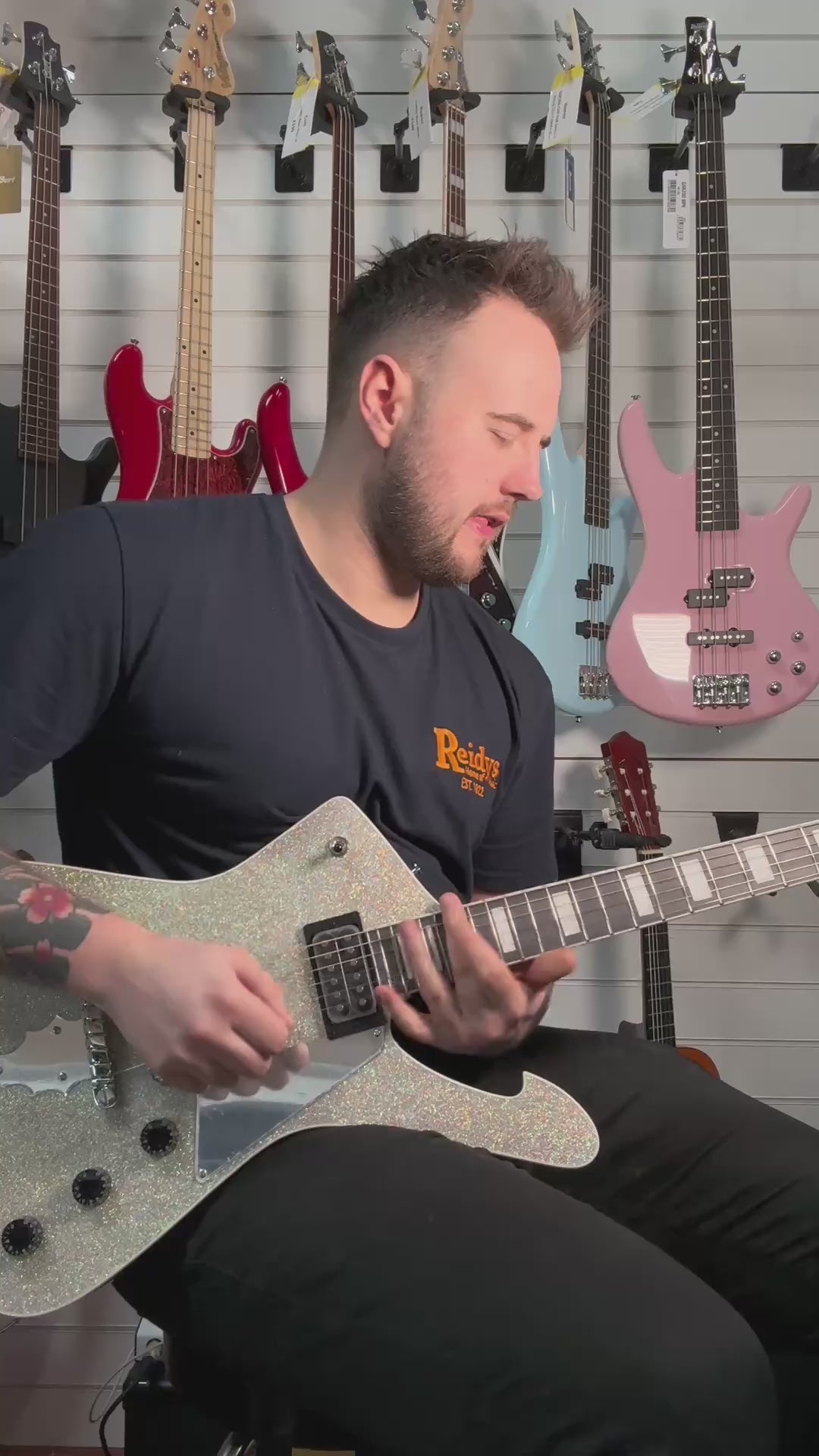 Ibanez PS60-SSL Paul Stanley Signature Silver Sparkle