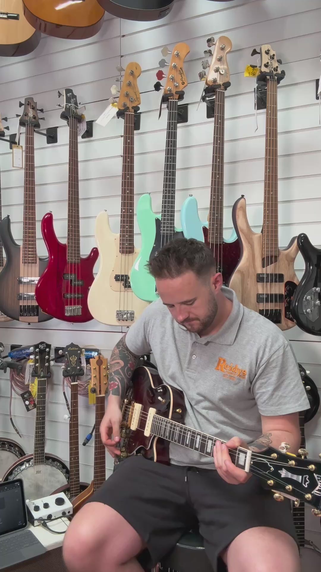 Guild M75 Aristocrat P90 With Bigsby - Antique Sunburst