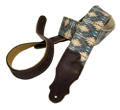 Franklin 2in Saddle Blanket Guitar Strap - Blue