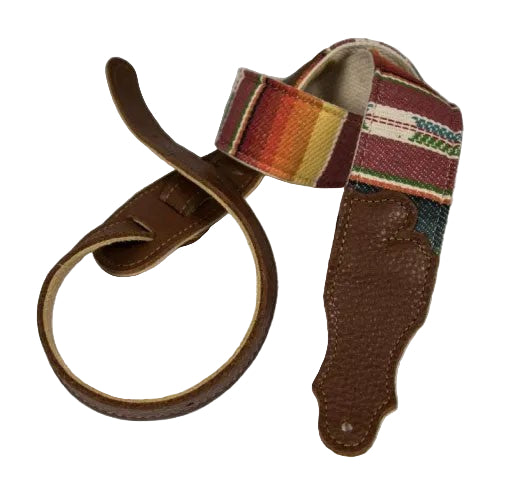 Franklin 2in Saddle Blanket Guitar Strap - Caramel