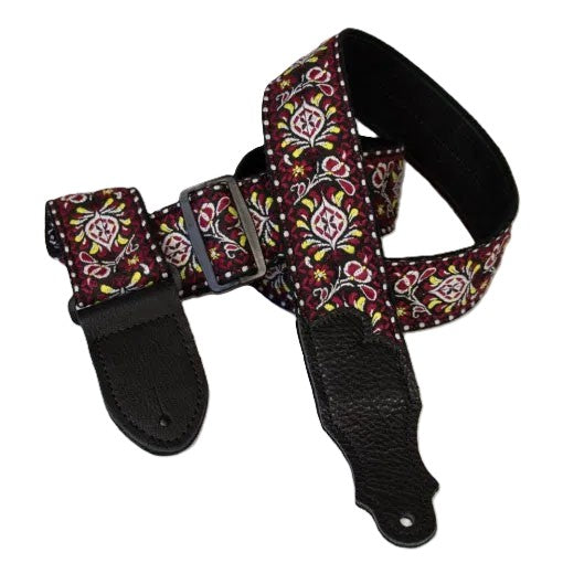 Franklin 2in Retro Folk Weave Guitar Strap - Blue/Orange