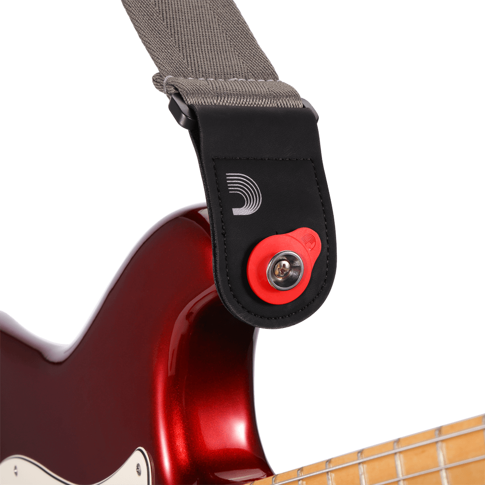 D'Addario Flex Lock Strap Block, Red