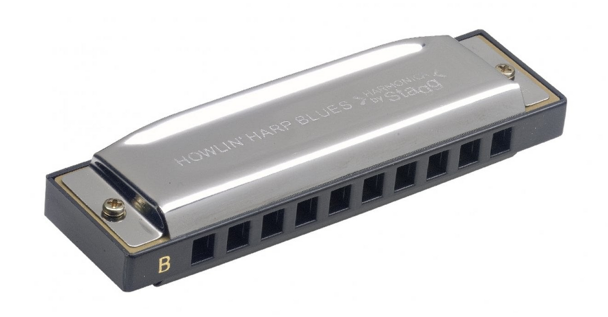 Stagg Blues Harmonica 10-Hole B Major