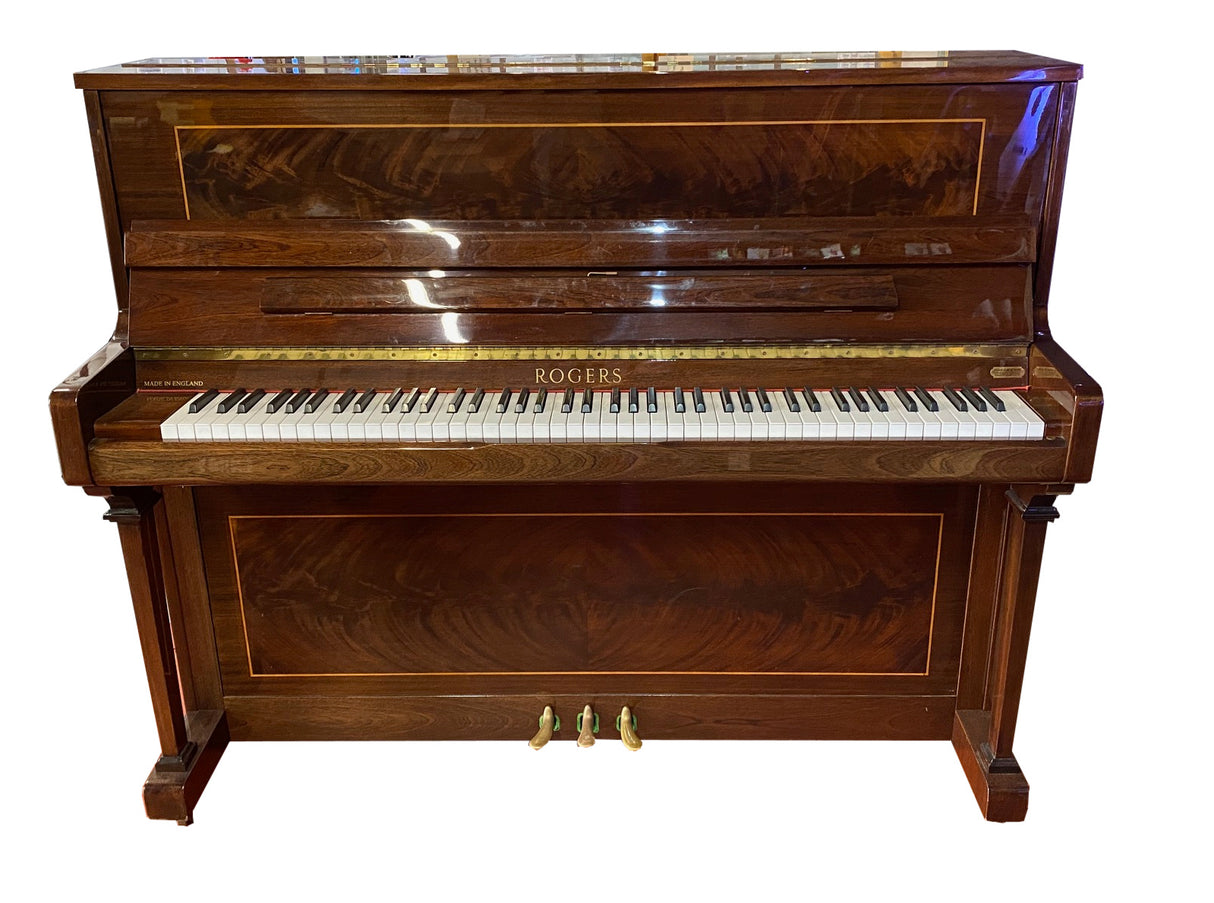 Rogers Upright piano polished mahogany