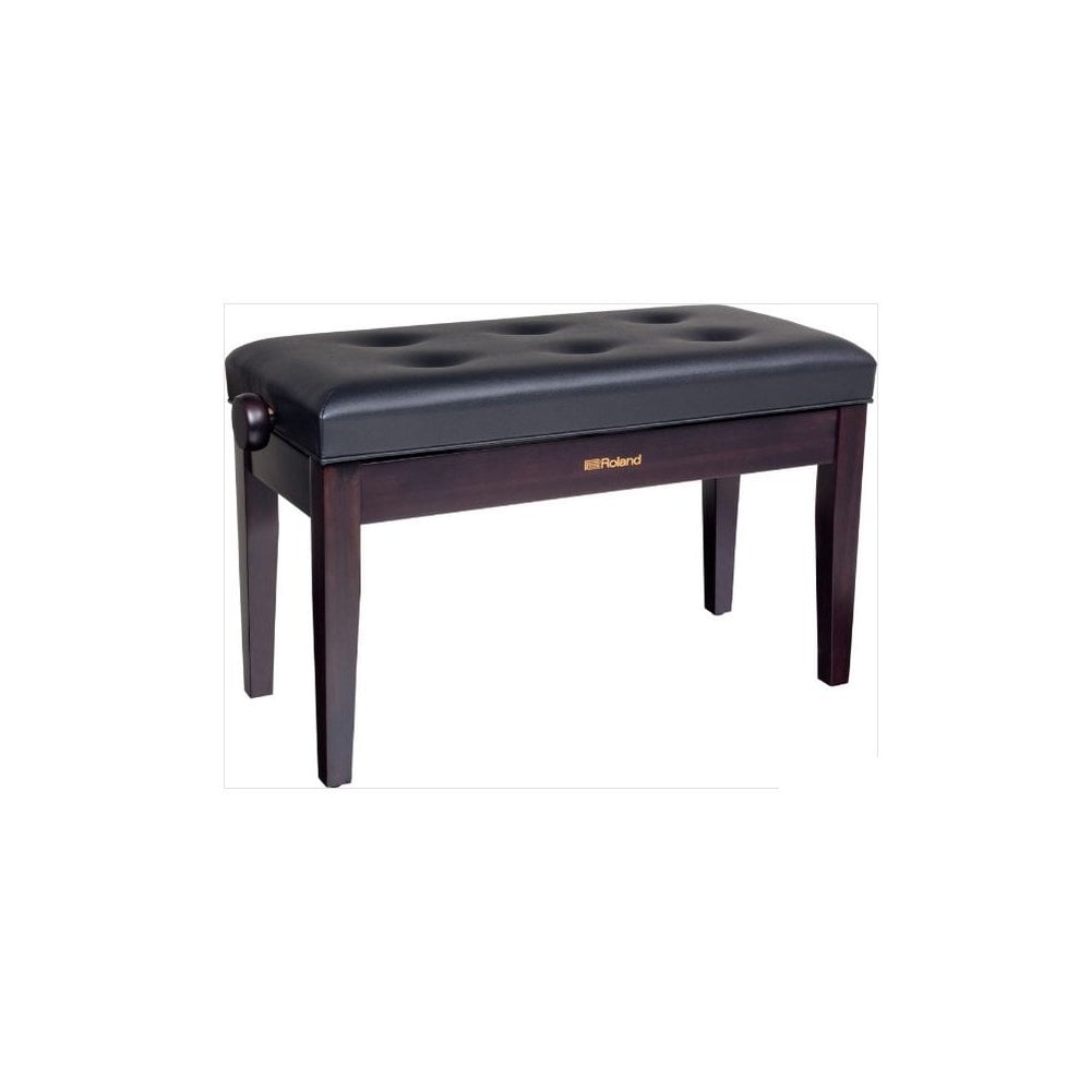 Roland Duet Piano Bench Rosewood Vinyl Seat