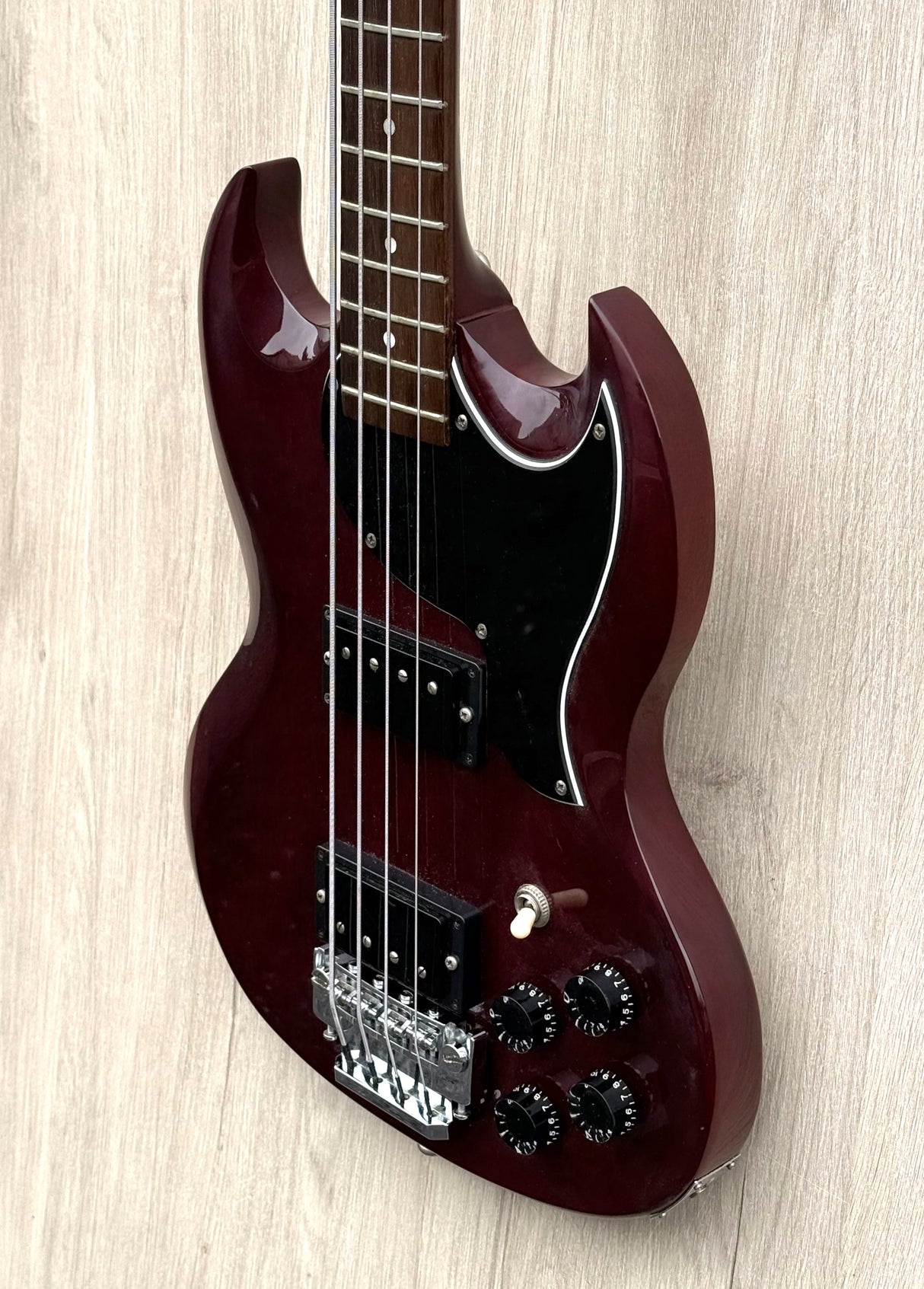 Vintage Gordon Smith GS SG-Style Custom Bass Cherry