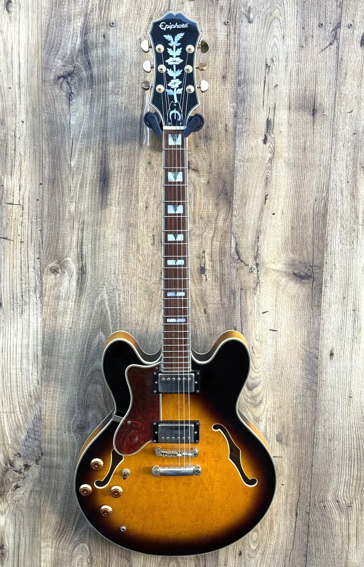 Epiphone Sheraton II Left Hand 2004 Vintage Sunburst Made In Korea