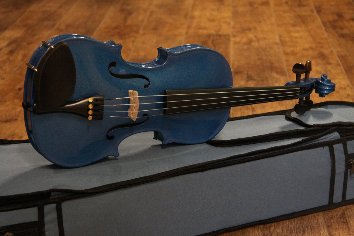 Violin Color:blue Stentor Violin Harlequin Blue 1/2 – Reidys Home Of Music