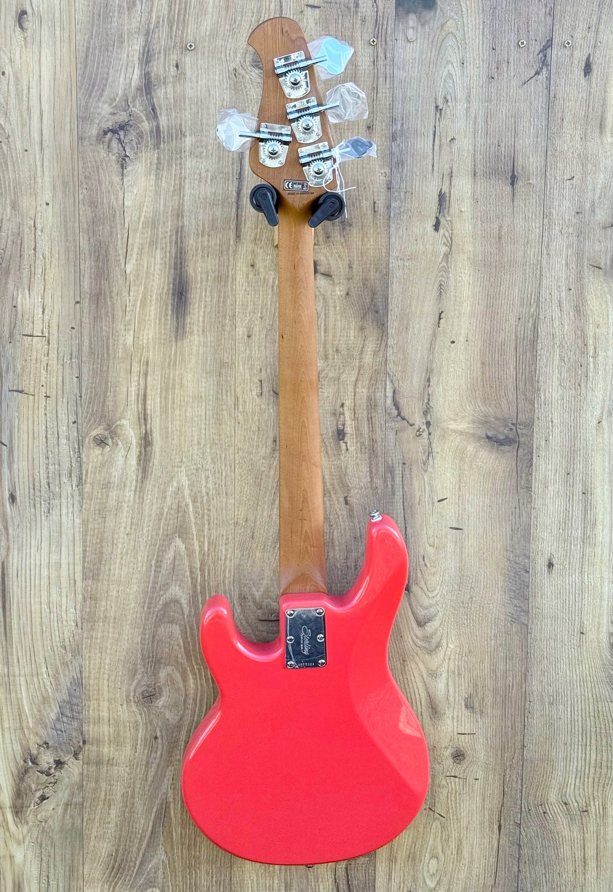 Sterling By Musicman RAYSS4 Stingray Short Scale Bass Fiesta Red
