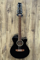 Stagg SW206CE Western 12-String Dreadnought Black