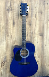 Florian SW203CE Dreadnought Left Hand Blue