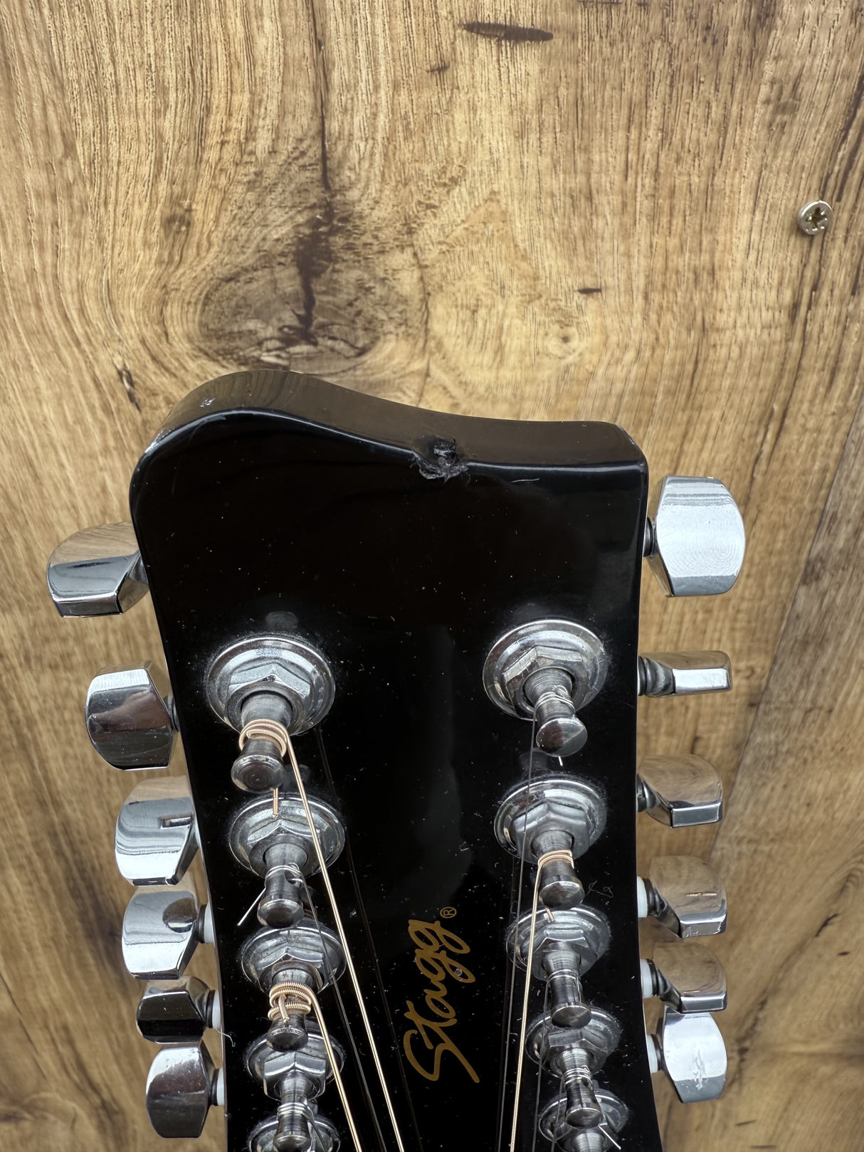 Stagg SW206CE Western 12-String Dreadnought Black