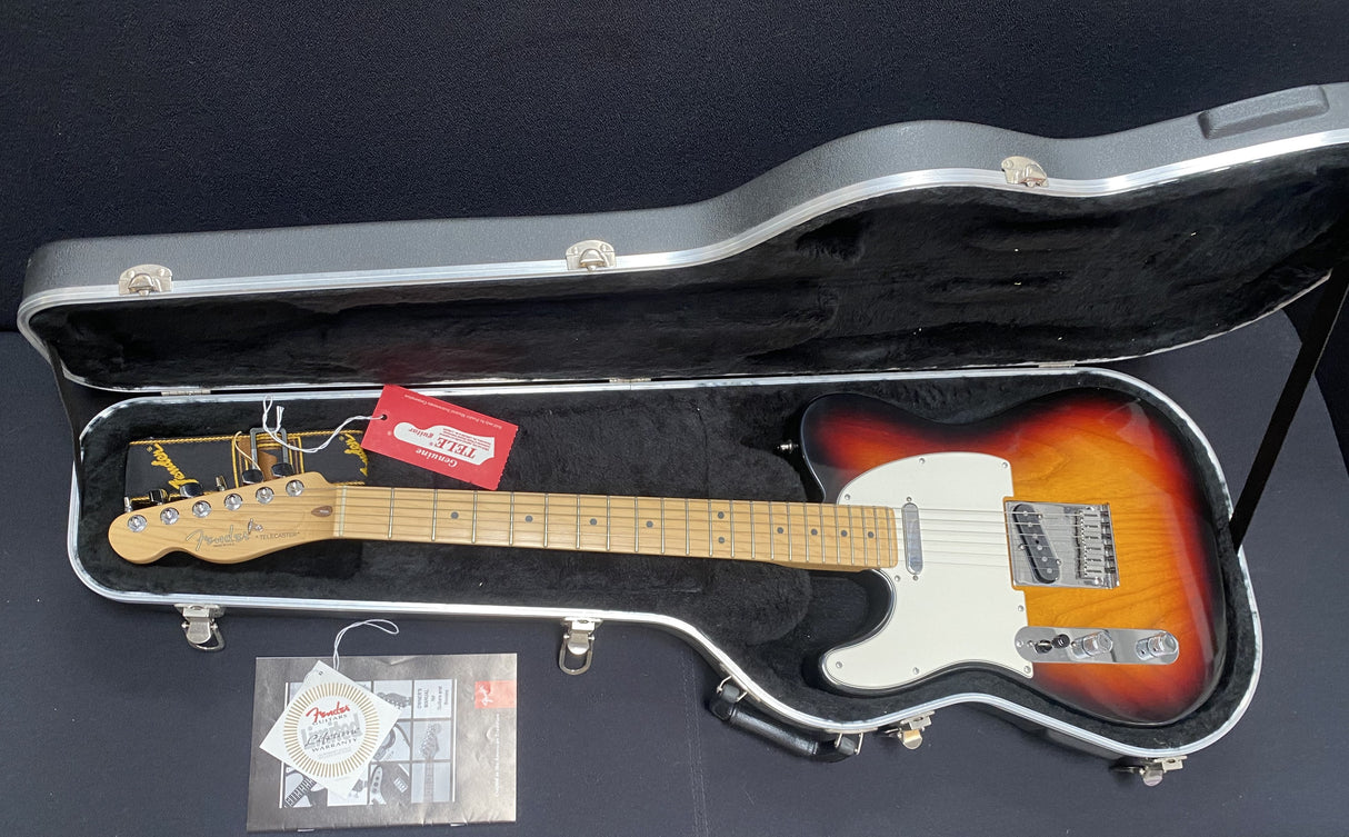 Fender American Tele MN Sunburst 2001 Left Hand