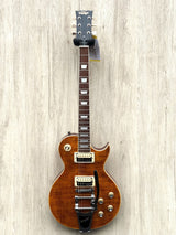 Vintage V100AMB Reissued Bigsby Flamed Amber
