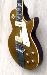 Vintage V100 Midge Ure Signature Gold Top with Vibrola