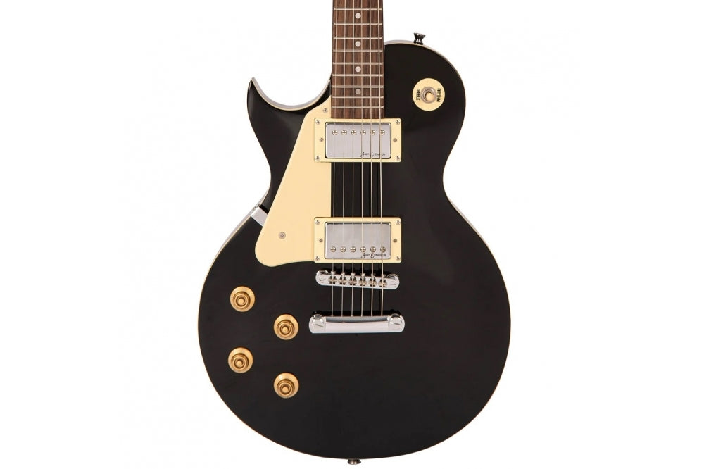 Vintage V10 Coaster Left Hand Electric Guitar Boulevard Black
