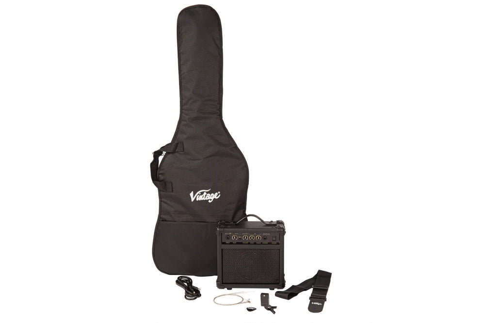Vintage V10 Coaster Series Electric Guitar Pack - Cherry Sunburst