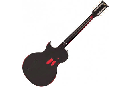Vintage V120 Distressed Black Over Cherry Red