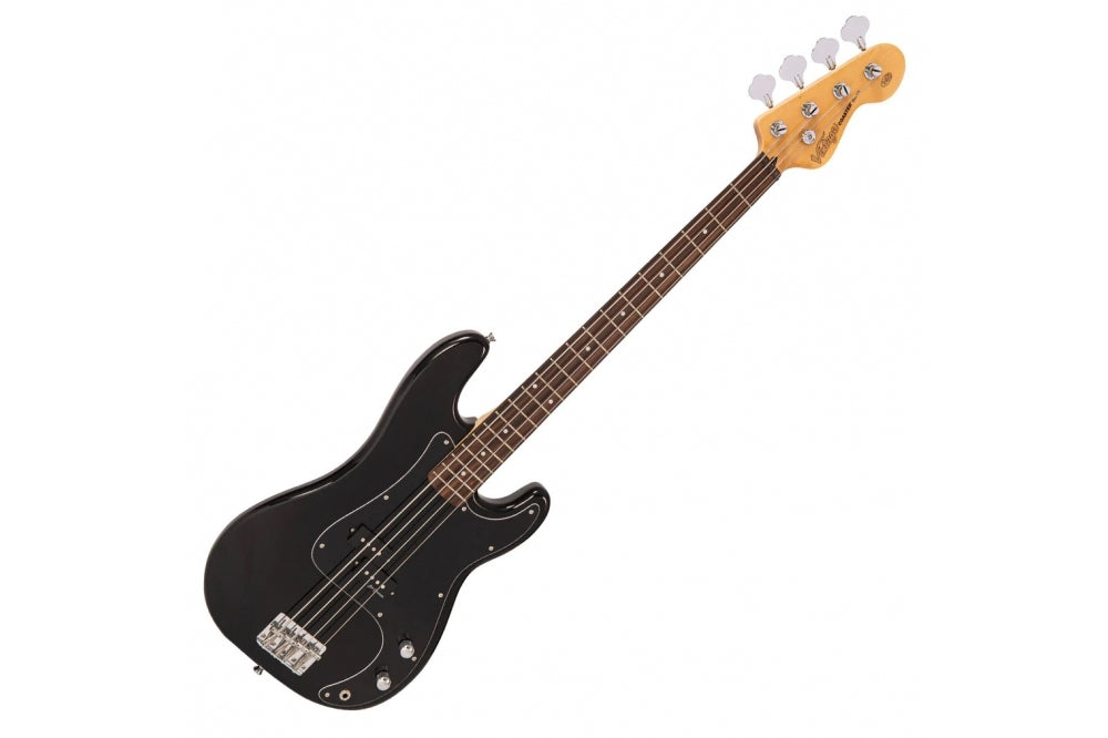 Vintage V40 Bass Boulevard Black Guitar Pack