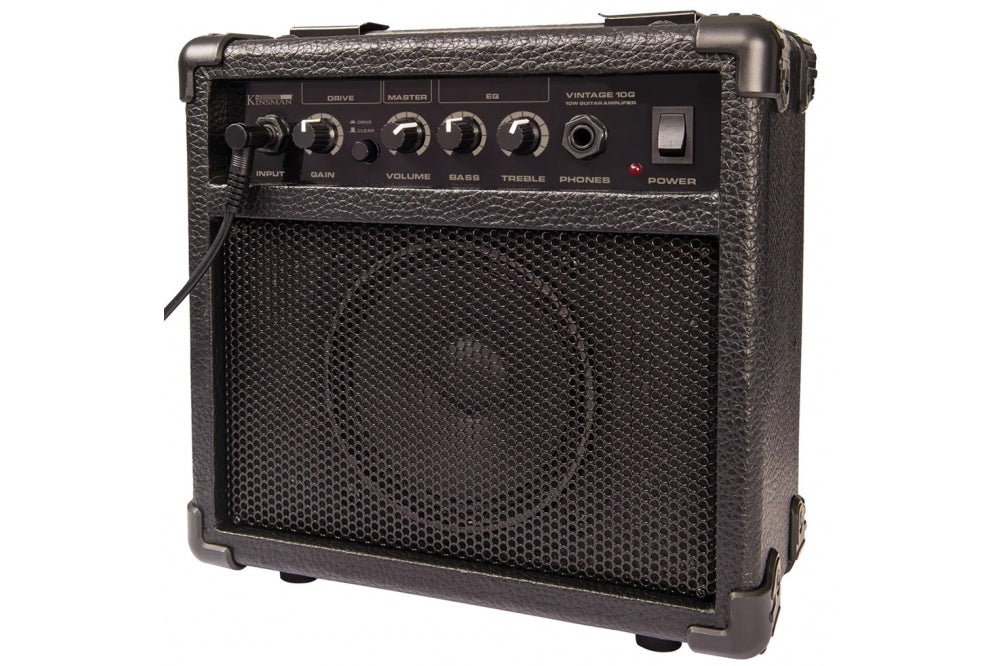 Vintage V40 Bass Boulevard Black Guitar Pack