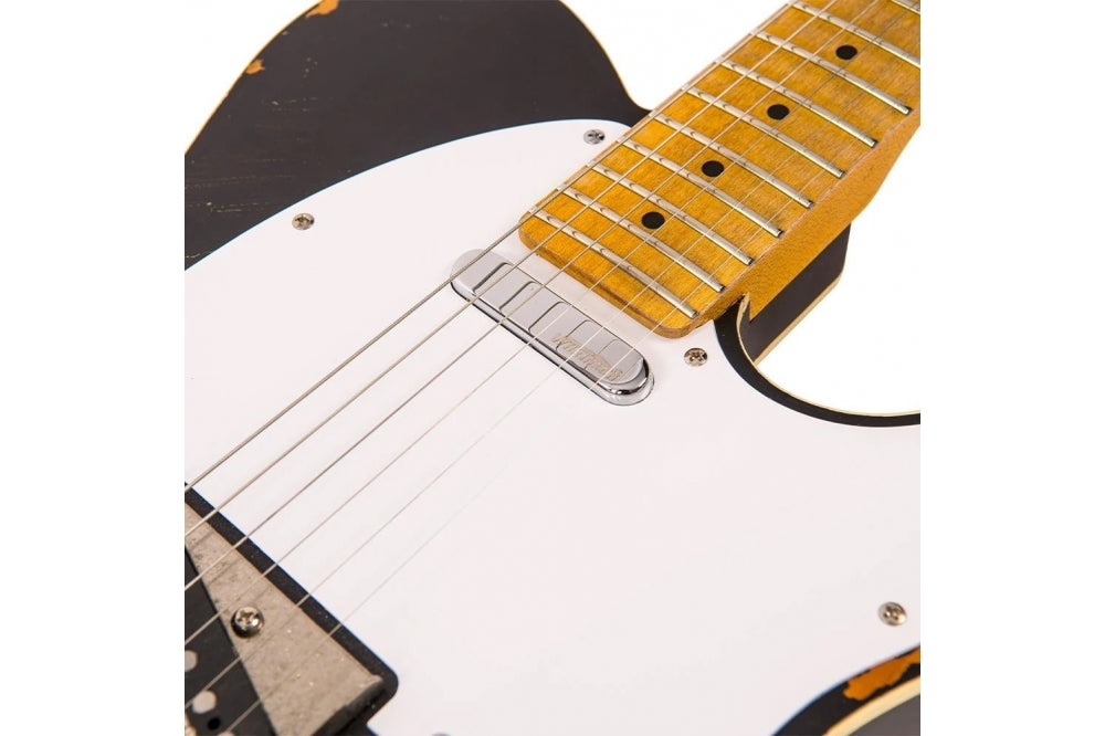 Vintage V59 ICON Electric Guitar Distressed Black