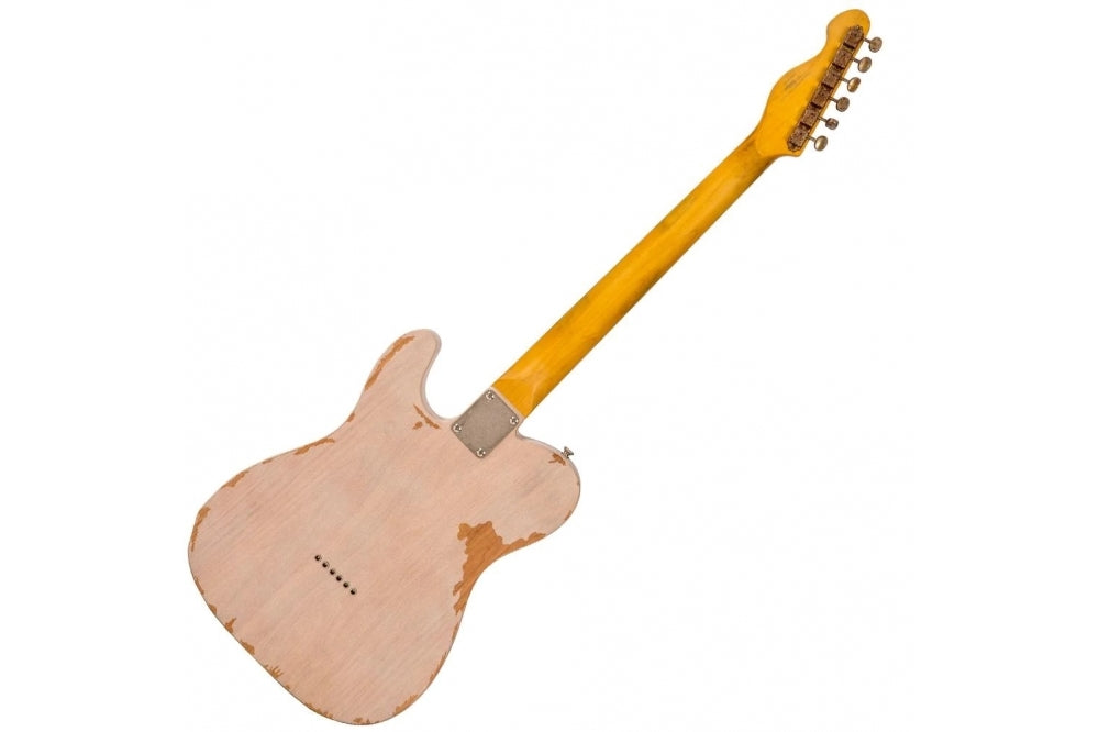 Vintage V62 ICON Electric Guitar Distressed Ash Blonde