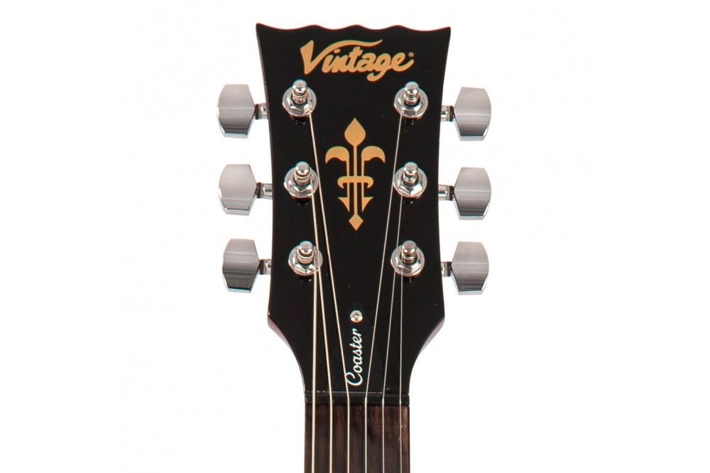 Vintage V69 Coaster Series Electric Guitar Pack - Cherry Red