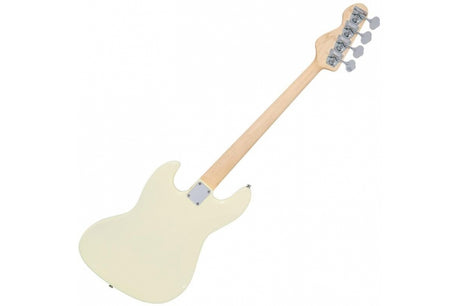 Vintage VJ74 ReIssued Maple Fingerboard Bass Guitar  Vintage White