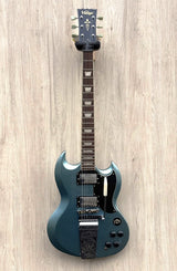 Vintage VS6 ReIssued with Vibrola Tailpiece - Gun Hill Blue