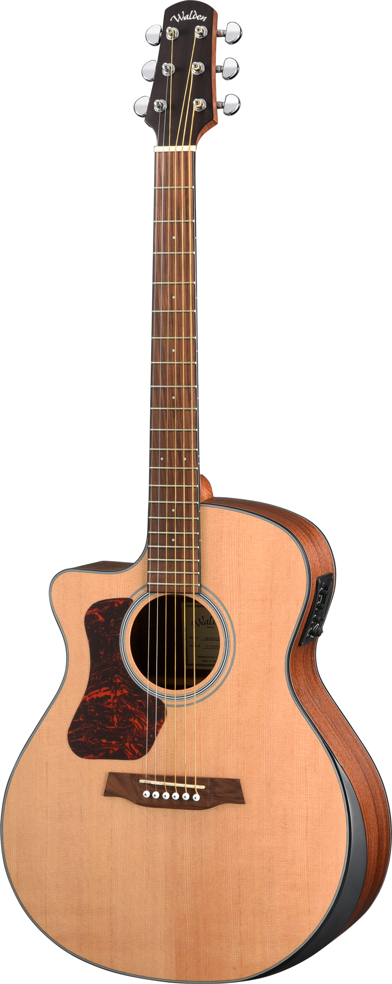 Walden G550RCELW Natura Left Hand Armrest Grand Auditorium Electro-Acoustic - Open Pore Satin