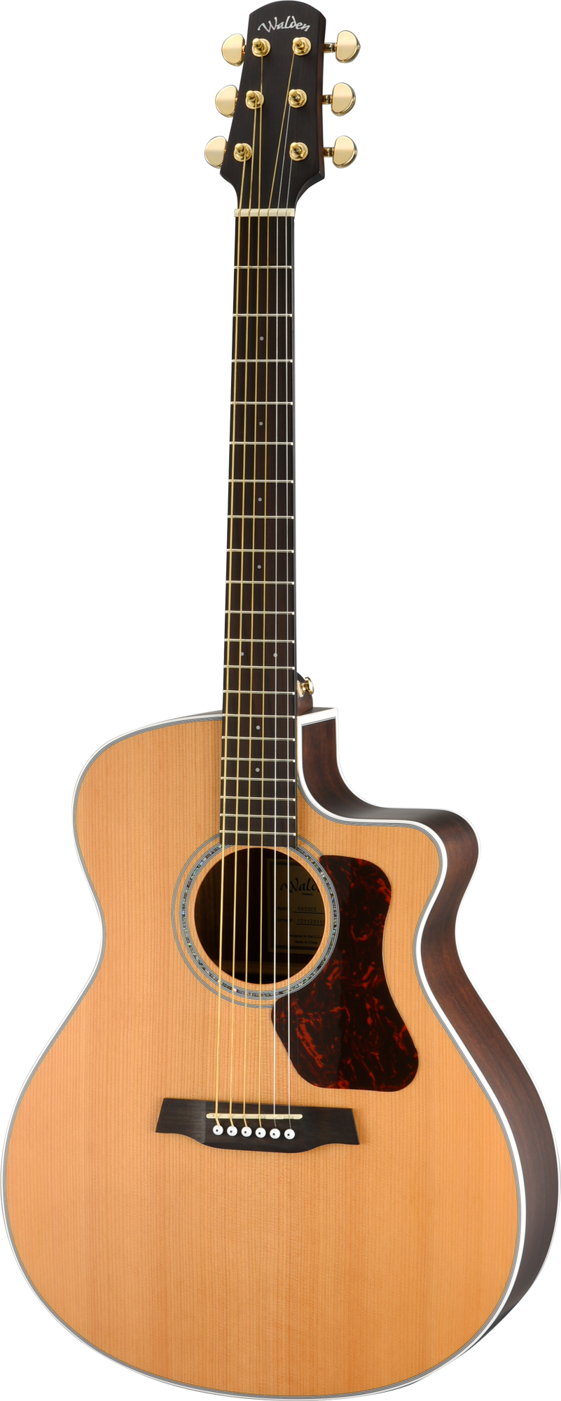 Walden G633CEW Natura Cedar / Ovangkol Grand Auditorium Electro-Acoustic - Satin
